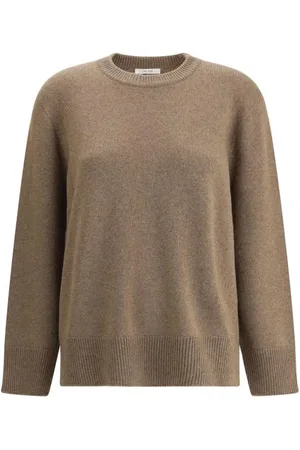 The Row Femme, Pulls, Brun, Taille: 38 FR Pull Col Rond en Cachemire