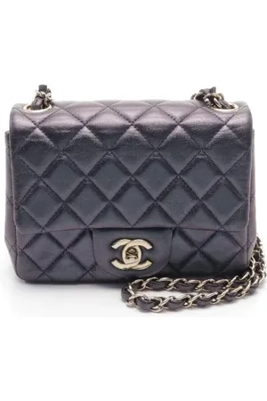CHANEL Femme, Pre-owned, Violet, Taille: ONE Size Pre-owned Cuir sacs-bandouliere