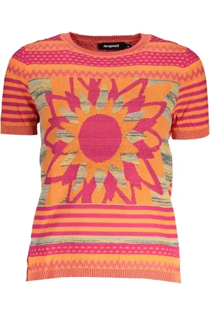 Desigual Femme, Pulls, , Taille: 42 FR Haut Femme Manches Courtes Col Rond