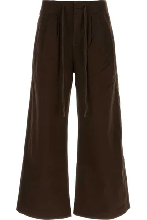 Entire Studios Femme, Pantalons, Brun, Taille: 42 FR Pantalon marron en coton stretch Cinch