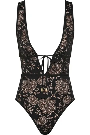 ZIMMERMANN Femme, Maillots de bain, Noir, Taille: 42 FR Maillot de Bain Une Pièce en Dentelle avec