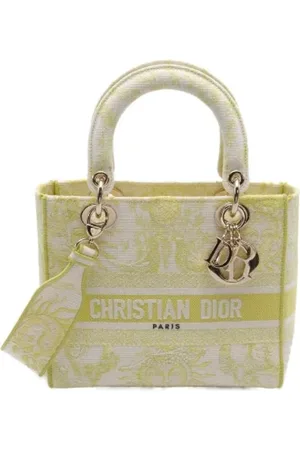 Dior Femme, Pre-owned, Jaune, Taille: ONE Size Pre-owned Toile sacs-dior