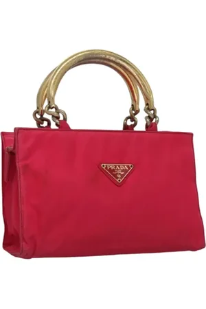 Prada Femme, Pre-owned, Rose, Taille: ONE Size Pre-owned Nylon sacs-main