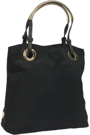 Prada Femme, Pre-owned, Noir, Taille: ONE Size Pre-owned Nylon sacs-main