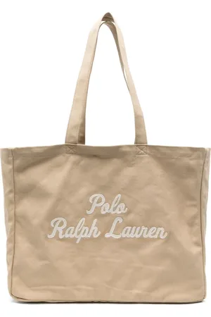 Ralph Lauren Femme, Sacs, , Taille: ONE Size Sac Fourre-Tout en Coton avec Broderie
