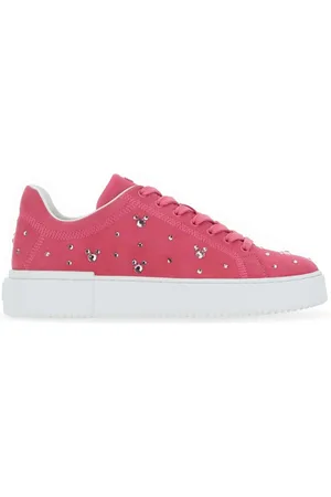 Stuart Weitzman Femme, Chaussures, Rose, Taille: 36 EU Baskets en Daim Fuchsia pour Femmes