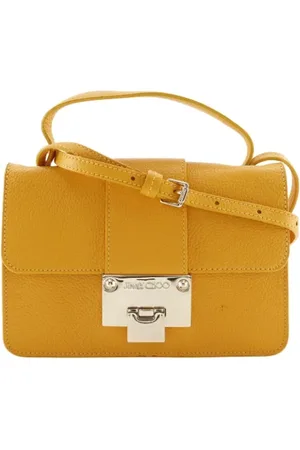 Jimmy Choo Femme, Pre-owned, Jaune, Taille: ONE Size Pre-owned Cuir sacs-main