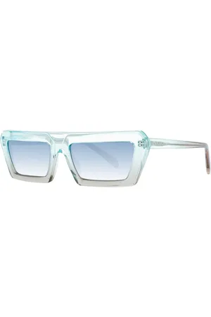 Emilio Pucci Femme, Accessoires, Gris, Taille: ONE Size Lunettes de soleil femme turquoise à gradient