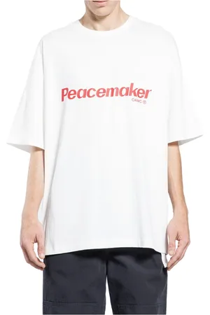 OAMC Homme, Tops, Blanc, Taille: 2XL T-shirt Fleur de la Paix