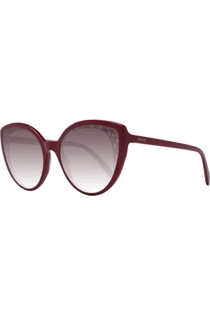 Emilio Pucci Femme, Accessoires, Rouge, Taille: ONE Size Lunettes de Soleil Papillon Rouges