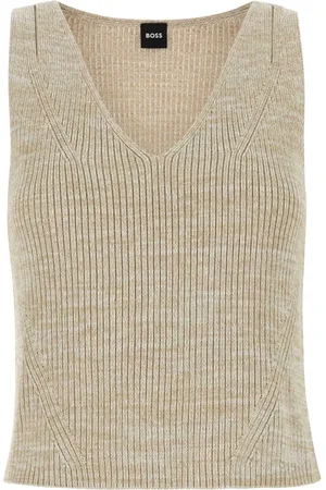 HUGO BOSS Femme, Tops, , Taille: 40 FR Gilet en Mélange de Viscose