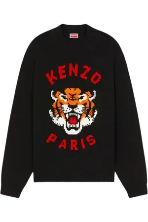 Kenzo Homme, Pulls, Noir, Taille: S Pull Lucky Tiger