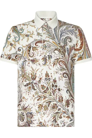 Etro Homme, Tops, Multicolore, Taille: 2XL Polo à Imprimé Paisley