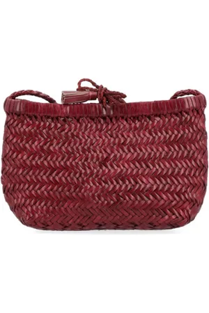 Dragon Diffusion Femme, Sacs, Rouge, Taille: ONE Size Sac en Cuir Tressé Bordeaux