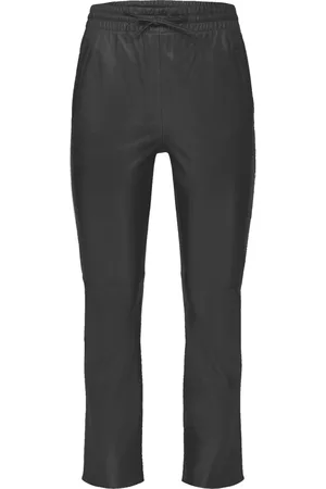Oakwood Femme, Pantalons, Noir, Taille: 42 FR Pantalon Jogging en Cuir