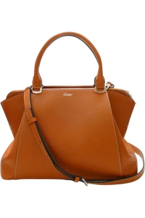 Cartier Femme, Pre-owned, Brun, Taille: ONE Size Pre-owned Toile sacs-main