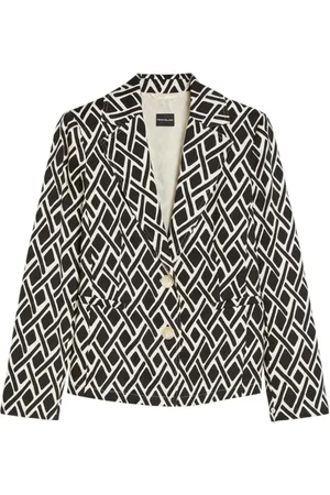 pennyblack Femme, Vestes, Noir, Taille: 42 FR Blazer Noir en Coton Coupe Slim