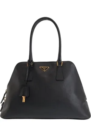 Prada Femme, Pre-owned, Noir, Taille: ONE Size Pre-owned Cuir sacs-main