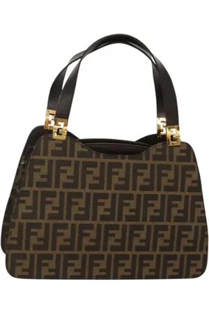 Fendi Femme, Pre-owned, Brun, Taille: ONE Size Pre-owned Toile sacs-main