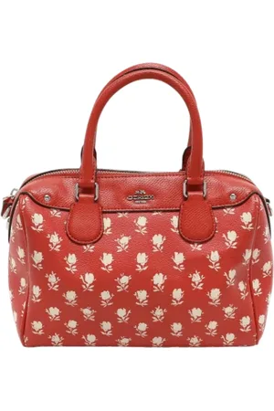 Coach Femme, Pre-owned, Rouge, Taille: ONE Size Pre-owned Cuir sacs-main