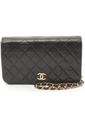CHANEL Femme, Pre-owned, Noir, Taille: ONE Size Pre-owned Cuir sacs-ports-paule