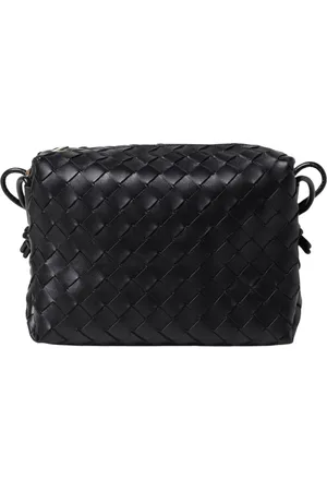 Bottega Veneta Femme, Sacs, Noir, Taille: ONE Size Sac bandoulière en cuir tressé