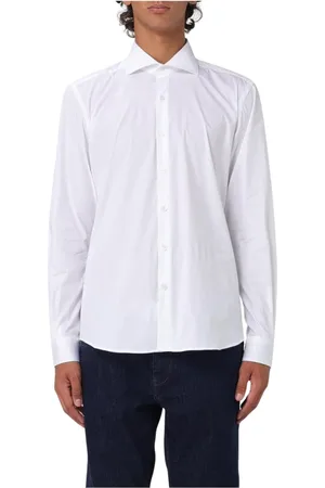 FAY Homme, Chemises, Blanc, Taille: L Chemise Blanche en Coton pour Homme