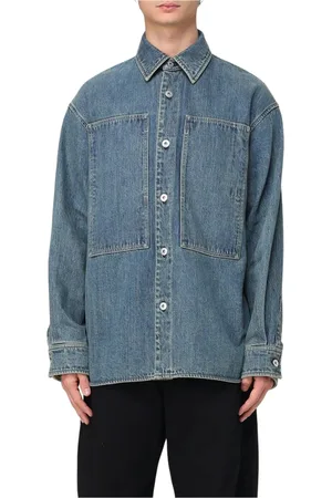 Jil Sander Homme, Chemises, Bleu, Taille: S Chemise en Denim Bleu Coupe Décontractée