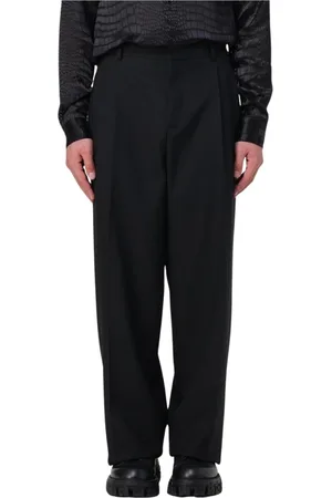 VERSACE Homme, Pantalons, Noir, Taille: L Pantalon Noir Classique