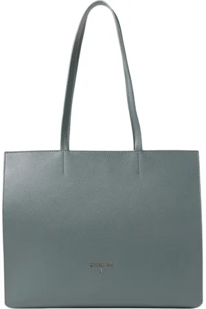 Patrizia Pepe Femme, Sacs, Vert, Taille: ONE Size Élégant Sac à Bandoulière en Cuir