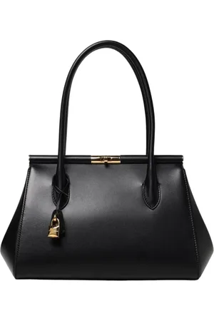 Dolce & Gabbana Femme, Sacs, Noir, Taille: ONE Size Sac de Docteur Structuré en Cuir