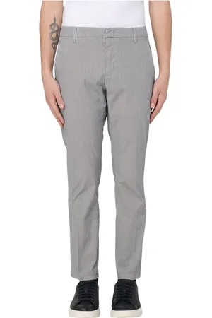 Dondup Homme, Pantalons, Gris, Taille: W38 Pantalon Slim Fit à Rayures Argentées