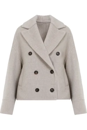 Brunello Cucinelli Femme, Vestes, , Taille: 36 FR Manteau en laine