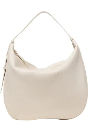 Armani Exchange Femme, Sacs, Blanc, Taille: ONE Size Sac à Bandoulière Blanc en Forme de Croissant
