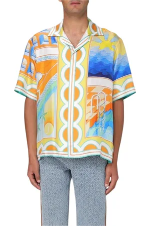 Casablanca Homme, Chemises, Multicolore, Taille: M Chemise Resort Colorée