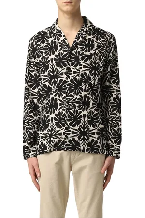 Paolo Pecora Homme, Chemises, Multicolore, Taille: M Chemise à Fleurs Manches Longues