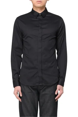 Armani Exchange Homme, Chemises, Noir, Taille: M Chemise Blanche Classique pour Homme