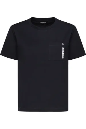 Dondup Femme, Tops, Bleu, Taille: 38 FR T-shirts et Polos Bleus à Col Rond