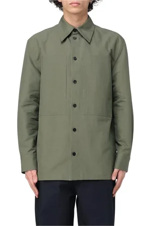 Jil Sander Homme, Chemises, Vert, Taille: M Chemise Élégante à Manches Longues