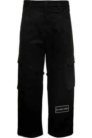 44 Label Group Homme, Pantalons, Noir, Taille: S Pantalon droit élégant