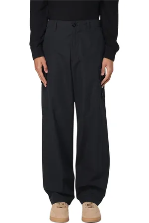 Stone Island Homme, Pantalons, Noir, Taille: W36 Pantalon cargo noir coupe décontractée