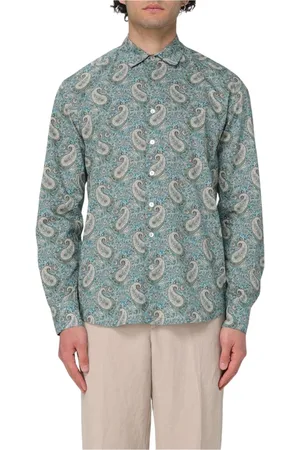 MC2 SAINT BARTH Homme, Chemises, Multicolore, Taille: S Chemise en Coton Paisley Vert