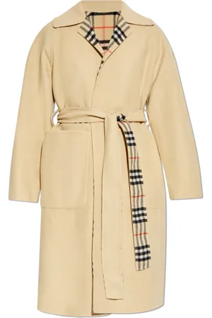 Burberry Femme, Manteaux, , Taille: 34 FR Manteau en laine avec ceinture