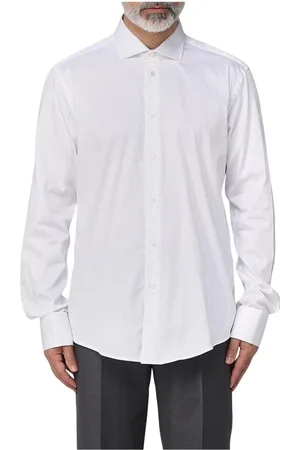 Brian Dales Homme, Chemises, Blanc, Taille: 2XL Chemise Blanche à Manches Longues