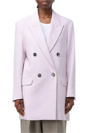 Ami Femme, Vestes, Rose, Taille: 36 FR Blazer Rose Détendu Veste