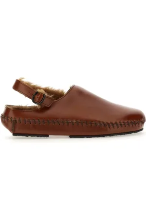 Hereu Femme, Chaussures, Brun, Taille: 40 EU Sabots en Peau de Mouton pour Femmes