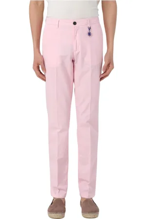 Manuel Ritz Homme, Pantalons, Rose, Taille: M Chinos Roses Élégants pour Hommes