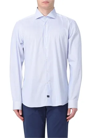 FAY Homme, Chemises, Bleu, Taille: 4XL Chemise Bleu Ciel