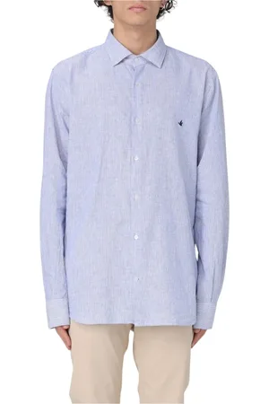 BROOKSFIELD Homme, Chemises, Bleu, Taille: 2XL Chemise Décontractée à Rayures Bleues
