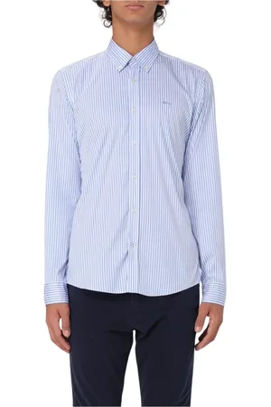 HUGO BOSS Homme, Chemises, Bleu, Taille: S Chemise à Rayures Bleu Ciel